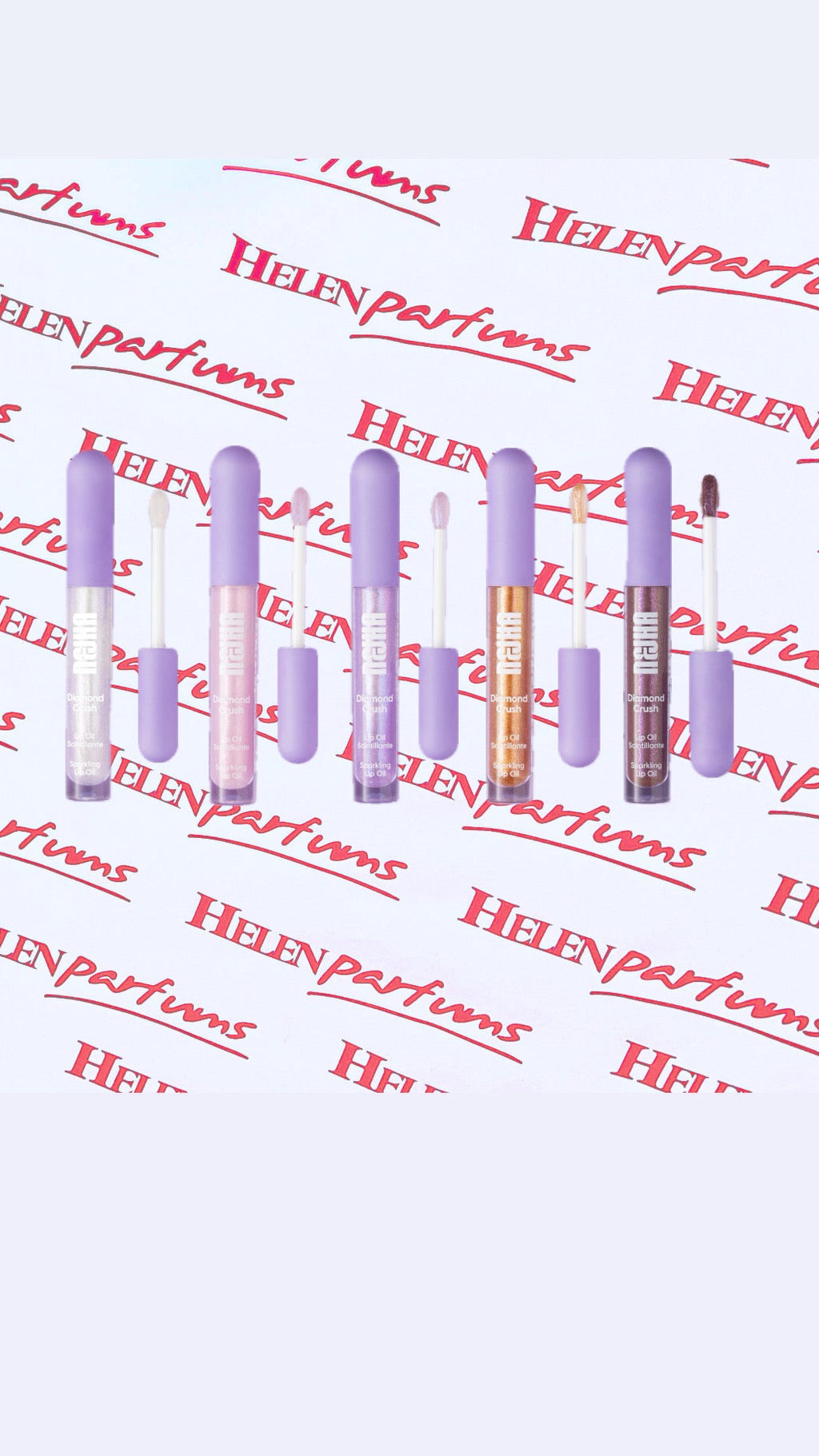 NEJHA Diamond Crush – Lip Oil Scintillante 5 Colorazioni per Labbra Radianti e Brillanti