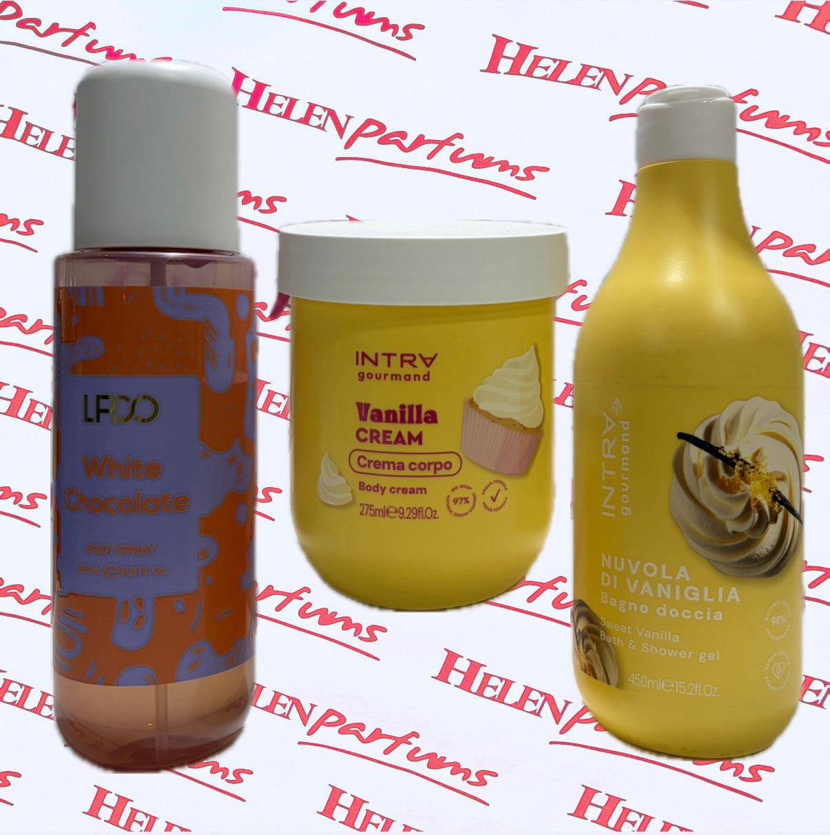 Combo intra+Lpdo: acqua profumata+ crema corpo+ bagnoschiuma